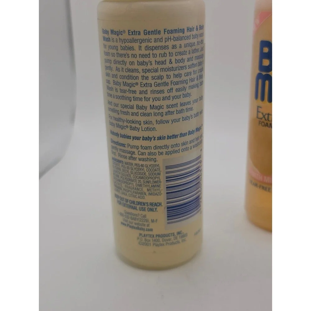 2001 Baby Magic Gentle Foaming Hair & Body Wash and Gentle Foaming Shampoo